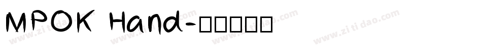 MPOK Hand字体转换